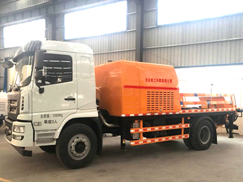 Truck mounted concrete pump